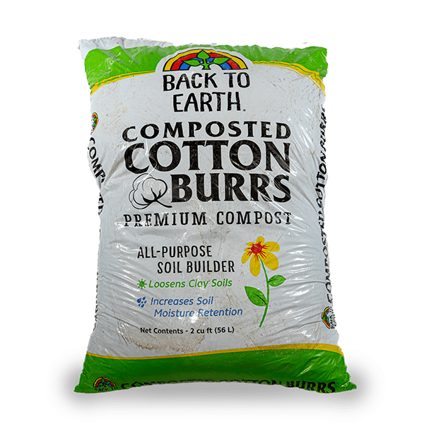 Back to Earth Composted Cotton Burrs Premium Compost | TLC Garden Centers